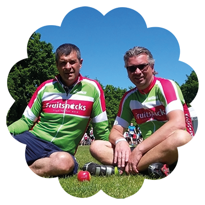 Participation de Fruitsnacks aux 1000 km au vélo pour 'Kom op Tegen Kanker'