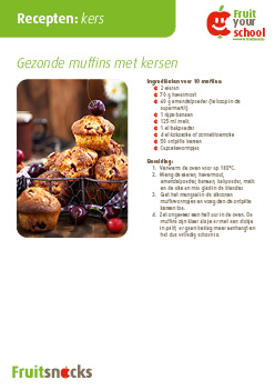 Recept kers: gezonde muffins met kersen