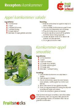Recept komkommer: appel komkommer salade en komkommer-appel smoothie